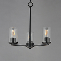 Lateral 3-Light Chandelier
