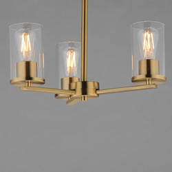 Lateral 3-Light Chandelier