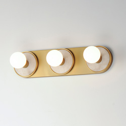 Hollywood Stone 3-Light Sconce w/ LED Bulb