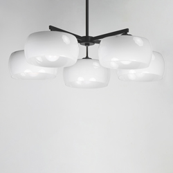 Glazed 5-Light Chandelier