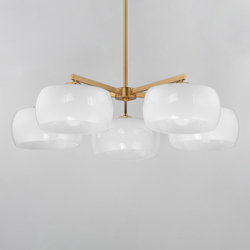 Glazed 5-Light Chandelier