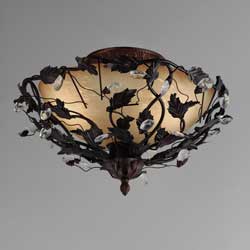 Elegante 3-Light Semi-Flush Mount