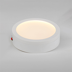 Wafer 7" RD LED Surface Mt 3000K w/Emergency Bk Up