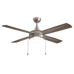 Quattro 52" 4-Blade Fan w Pull Chain