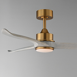 Woodwind 52" Solid Wood Blade Fan w LED Light Kit